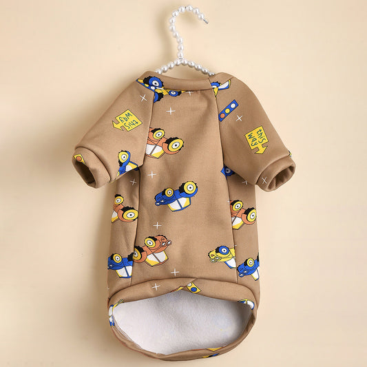Car Print Pet Sweatshirt