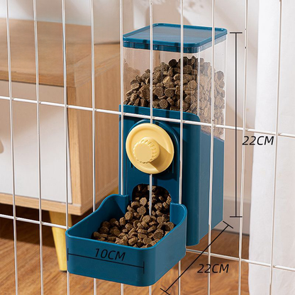 2-in-1 Hanging Food & Water Station for Small Pets