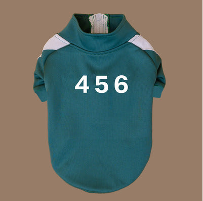 Cozy Number Print Pet Sweater