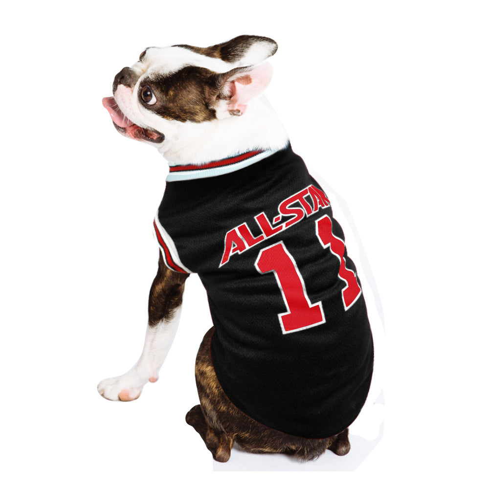 Soccer Ball Print Dog Vest for Spring & Summer