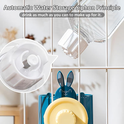 2-in-1 Hanging Food & Water Station for Small Pets