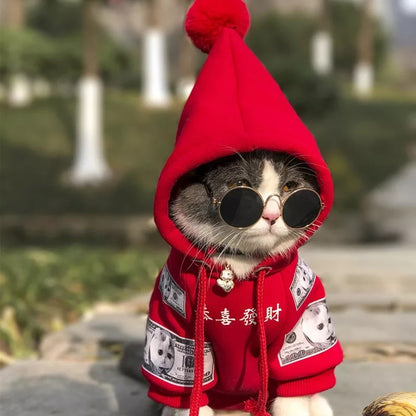 Cotton Fleece Sweater for Cats & Dogs