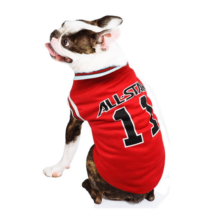 Soccer Ball Print Dog Vest for Spring & Summer