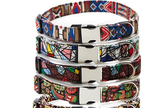 Brocade Print Pet Collar