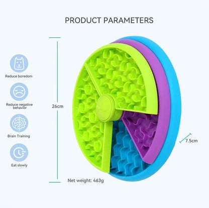 Anti-Choke Rotating Puzzle Feeder Bowl