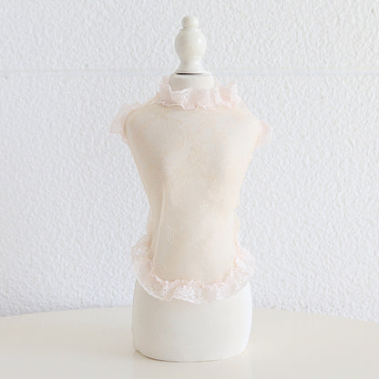 Lace Anti-Lint Pet Vest for Dogs & Cats