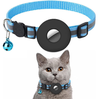Reflective Anti-Lost Pet Collar with AirTag Holder