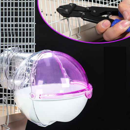 Cage-Mount Sand Bath Room for Hamsters