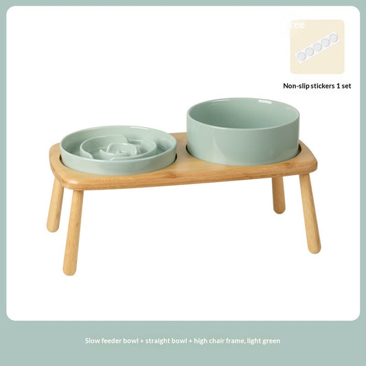 Ceramic Slow-Feeder Bowl for Dogs