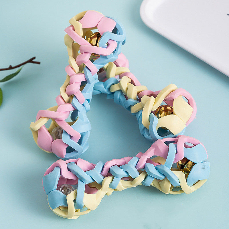 Light-Up Woven Squeaky Pet Toy