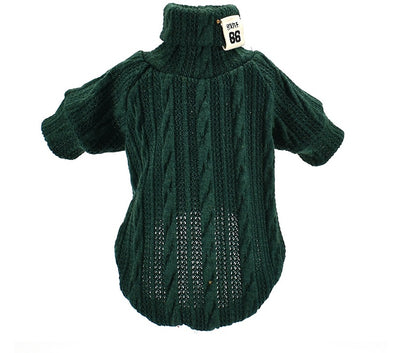 Warm Long-Sleeve Collared Pet Shirt