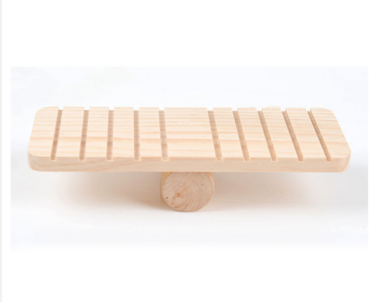 Wooden Seesaw Chew Toy for Hamsters & Small Pets