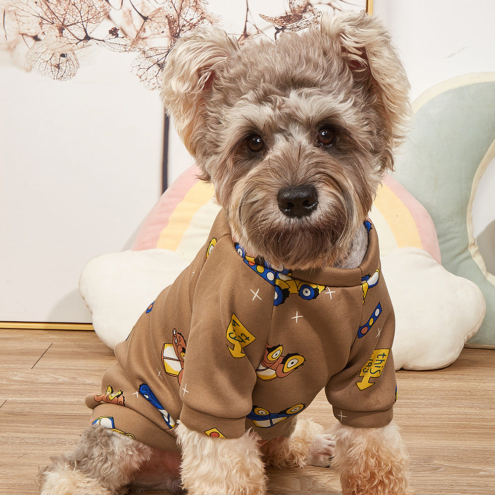 Car Print Pet Sweatshirt