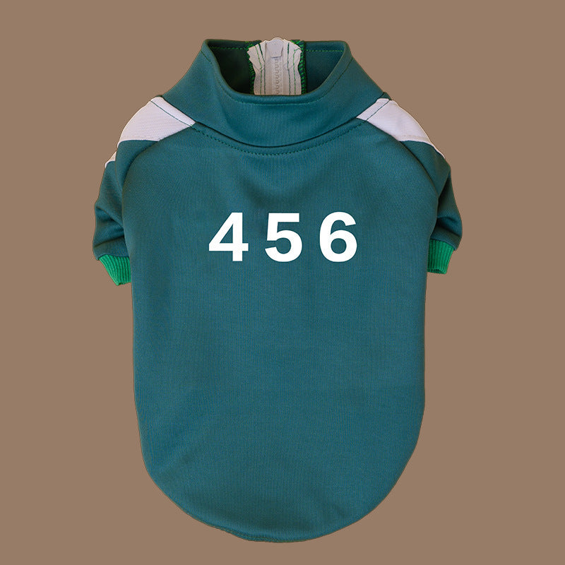 Cozy Number Print Pet Sweater