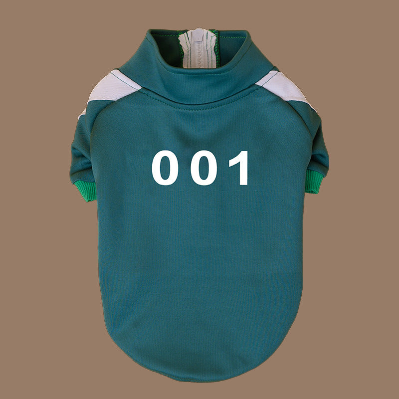 Cozy Number Print Pet Sweater