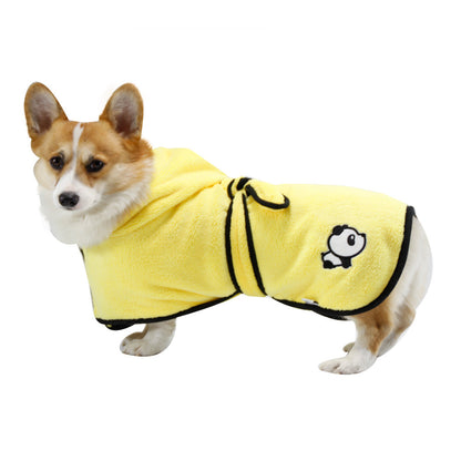 Coral Fleece Absorbent Pet Bathrobe