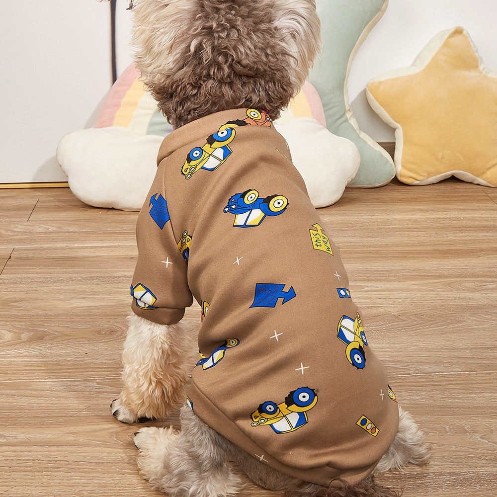 Car Print Pet Sweatshirt
