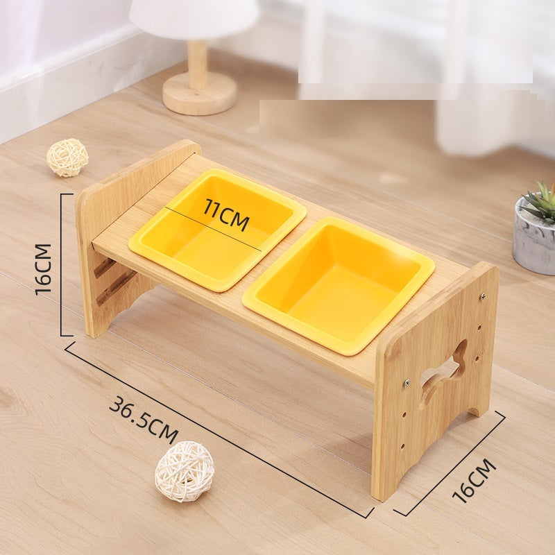 Adjustable Raised Pet Bowl with Neck Support