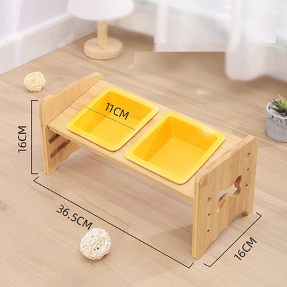 Adjustable Raised Pet Bowl with Neck Support