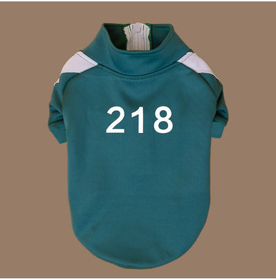 Cozy Number Print Pet Sweater