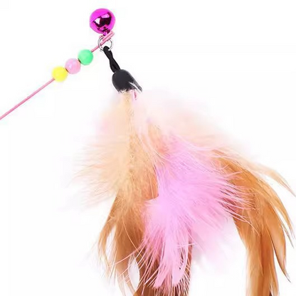 Feather Teaser Wand Cat Toy