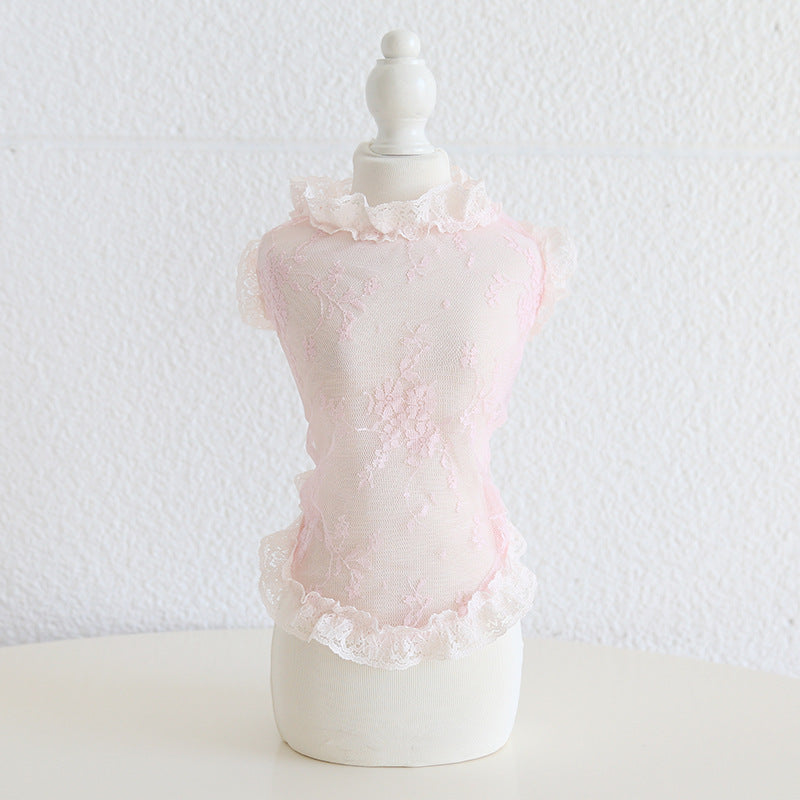 Lace Anti-Lint Pet Vest for Dogs & Cats