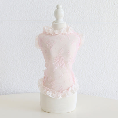 Lace Anti-Lint Pet Vest for Dogs & Cats
