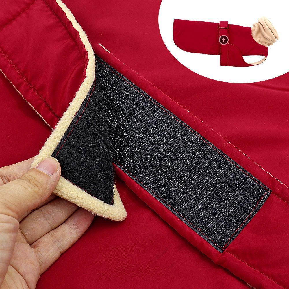 Thickened Plus-Size Velcro Dog Coat