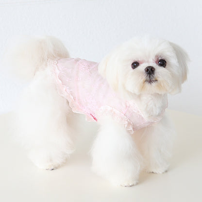 Lace Anti-Lint Pet Vest for Dogs & Cats