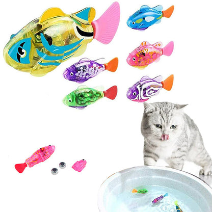 Interactive Swimming Fish Cat Toy