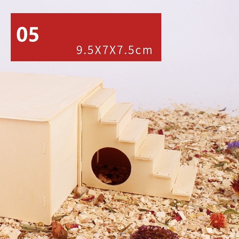 Natural Wood Fence Chew Toy for Hamsters & Small Pets