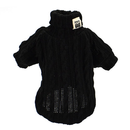 Warm Long-Sleeve Collared Pet Shirt
