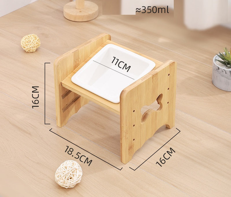 Adjustable Raised Pet Bowl with Neck Support