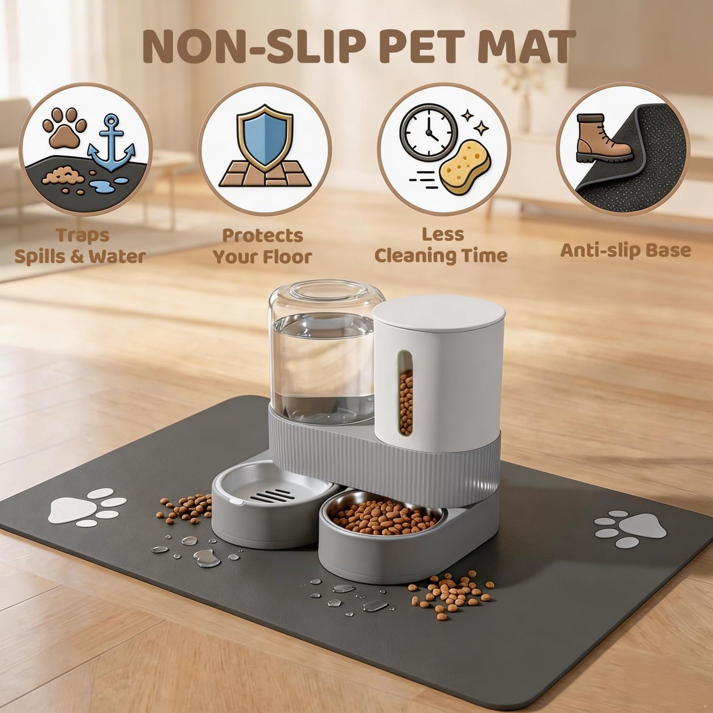 Gravity Auto Food & Water Feeder
