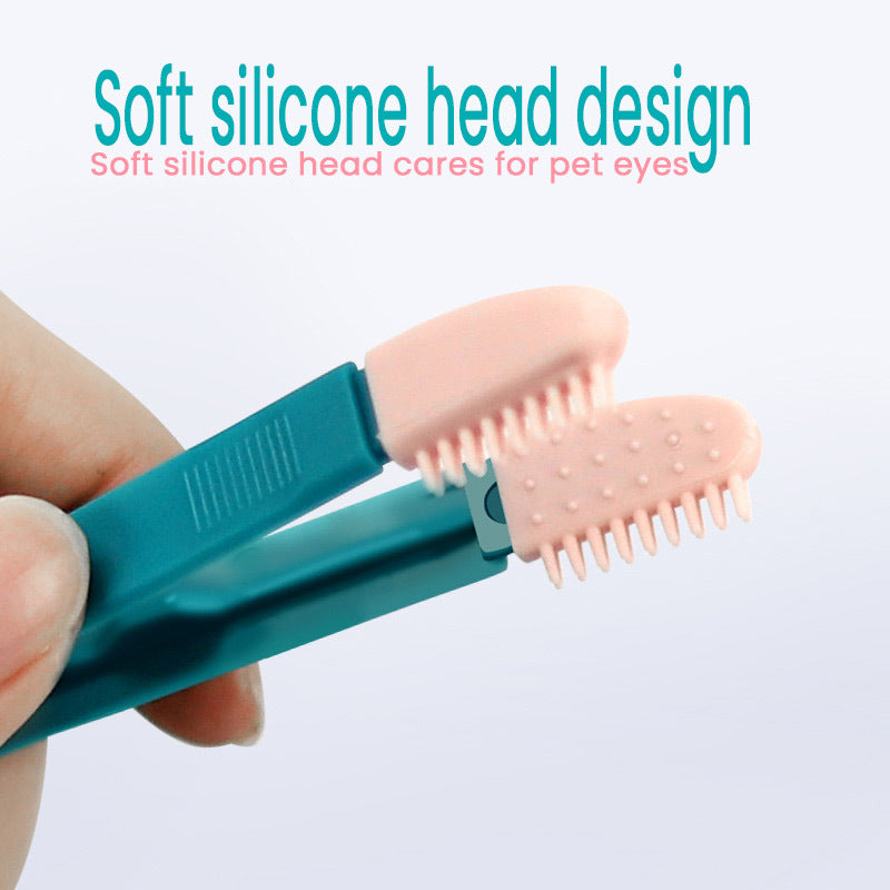Handheld Cat Eye & Grooming Wipe Brush
