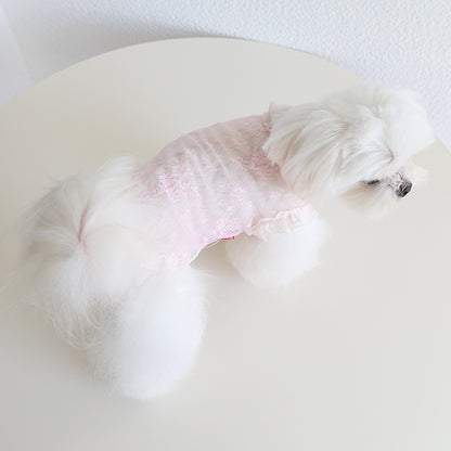 Lace Anti-Lint Pet Vest for Dogs & Cats