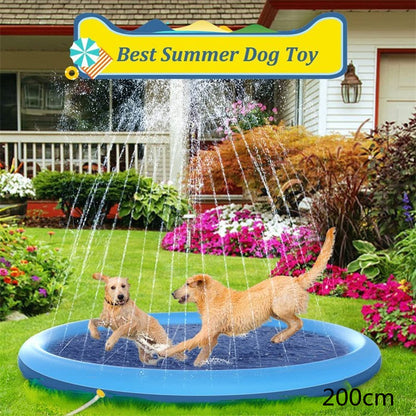 Non-Slip Splash Pad for Dogs | Summer Water Mat