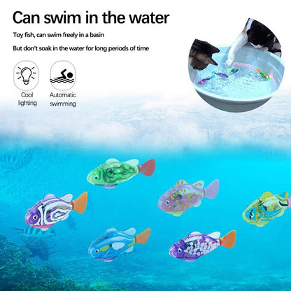 Interactive Swimming Fish Cat Toy
