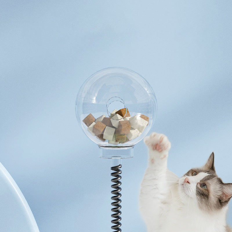 2-in-1 Rolling & Swinging Ball Cat Toy