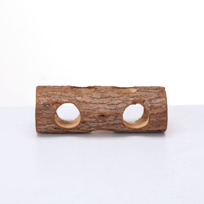 Wood Pipe Maze Chew Toy for Hamsters & Rabbits