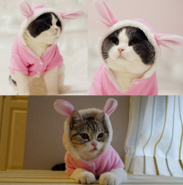 Adorable Rabbit-Ear Pet Jacket