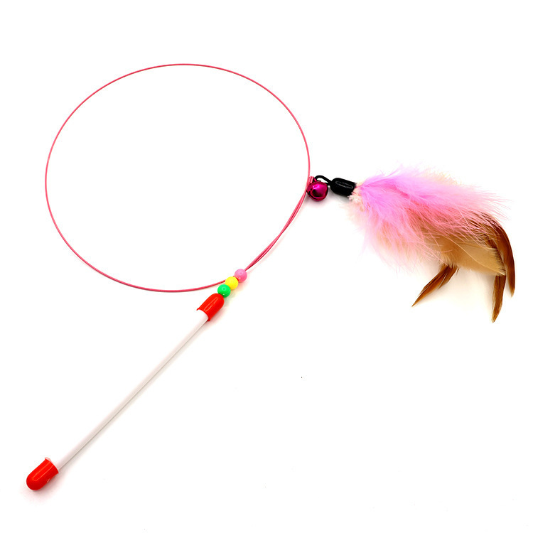 Feather Teaser Wand Cat Toy