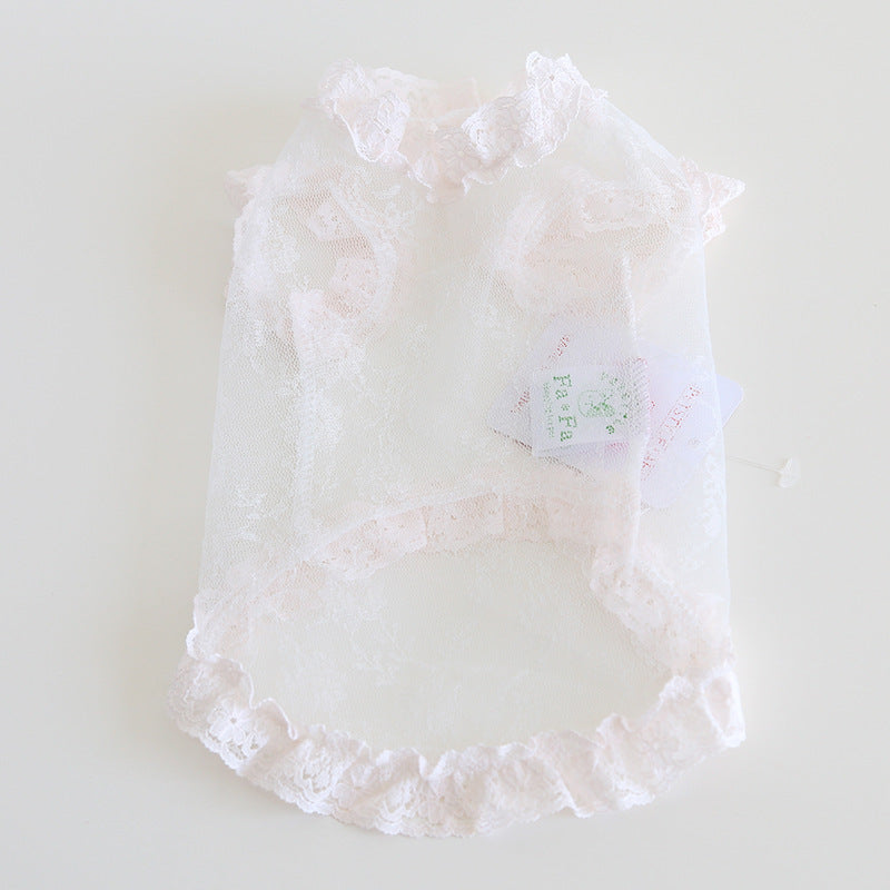 Lace Anti-Lint Pet Vest for Dogs & Cats