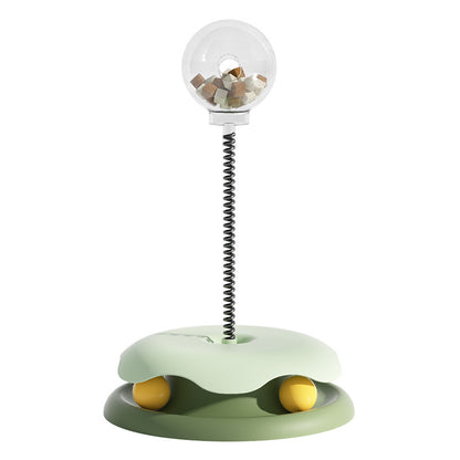 2-in-1 Rolling & Swinging Ball Cat Toy