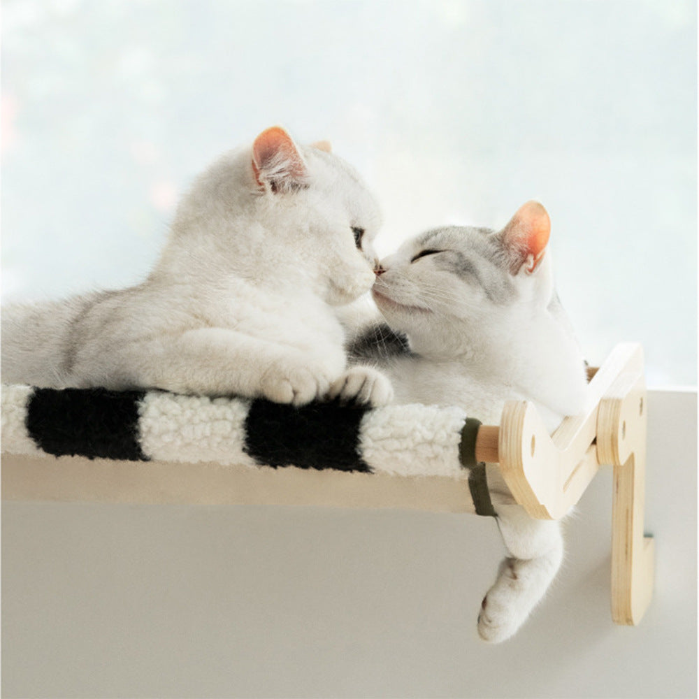 Wall-Mounted Cat Climbing Bed & Frame