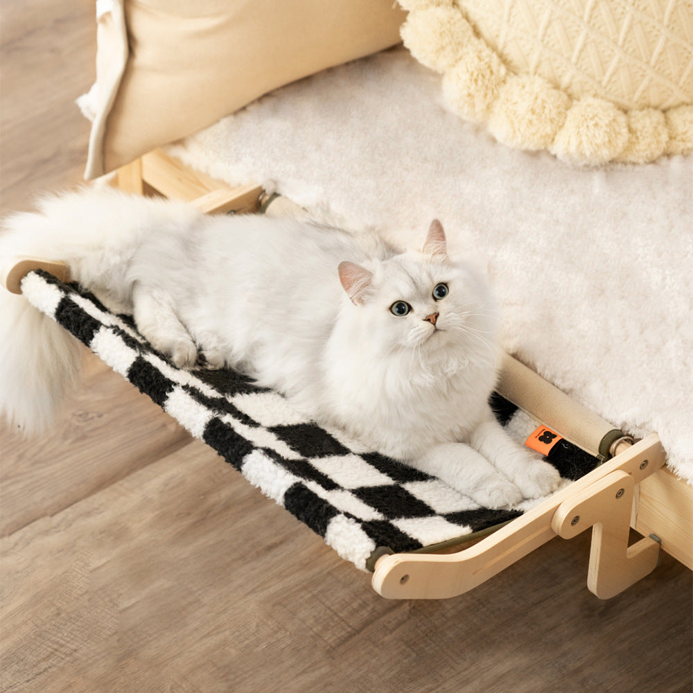 Wall-Mounted Cat Climbing Bed & Frame