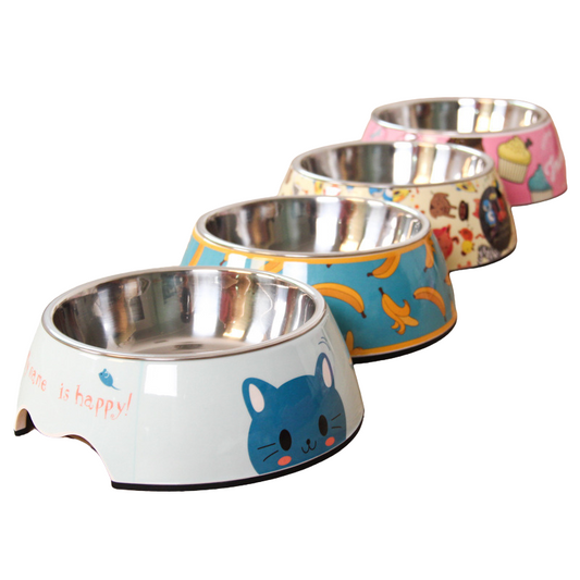 Stainless steel pet bowl