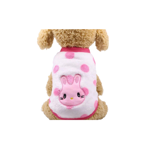 Warm Sleeveless Faux-Fur Pet Coat