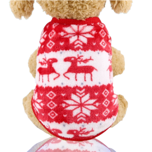 Warm Sleeveless Faux-Fur Pet Coat