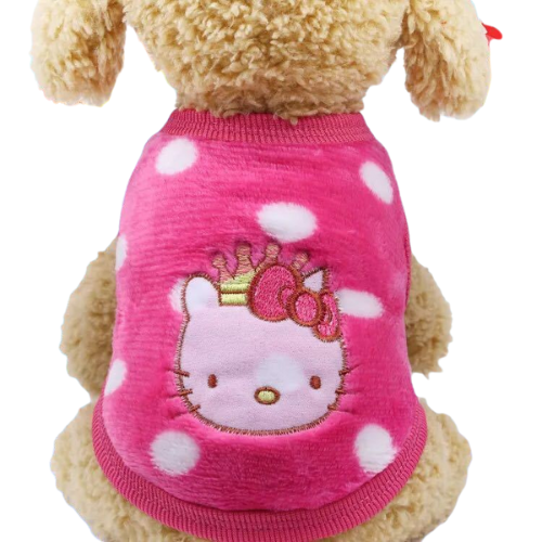 Warm Sleeveless Faux-Fur Pet Coat